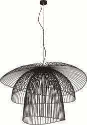 Designerski, druciany, duży żyrandol do salonu KP-12 z serii PLAZA