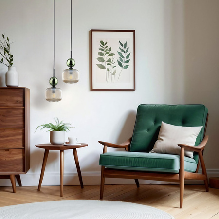 SOPHIA GREEN COGNAC LAMPA WISZĄCA 1XE14