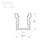 LED P24-1 Profil 2000 mm anod (nr kat 8624102)