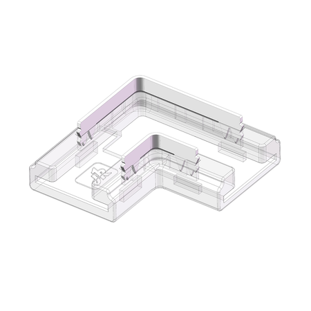 Złączka Zatrzaskowa do taśm Led SMD/COB Typ: L 2Pin 8mm 5A