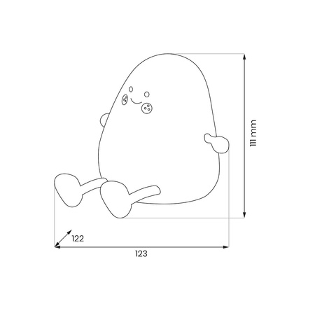 Lampka dziecięca MANGO