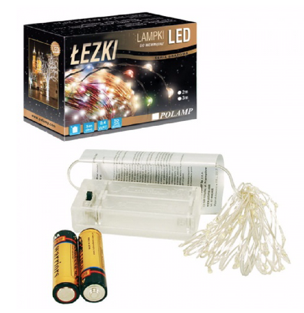 Lampki dekoracyjne ŁEZKI 30 LED 3mb IP20 niebieskie