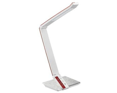 Lampka biurkowa led 10W lampka na biurko biało-czerwona
