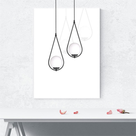 Lampa wisząca K-4771 z serii NEVE BLACK