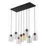 Szklana lampa wisząca MOLLY 8xE27 multikolor