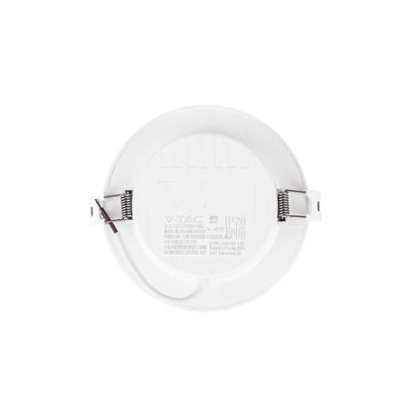 Panel Wpuszczany V-TAC 6W LED SAMSUNG CHIP Okrągły 120x28mm VT-61006RD-S 4000K 660lm 5 Lat Gwarancji