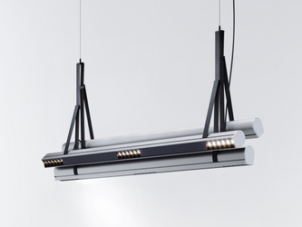 Kluś Lampa wisząca LED Tulip TU BUNCH ZW L=1131mm, DOT/Blenda, 43W, 3000K, DALI, SREBRNY