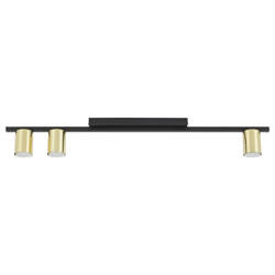Lampa sufitowa LOGAN Black/Gold 3xGU10