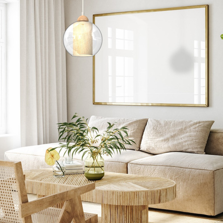 Lampa wisząca TELA 1xE27 fi20 szkło