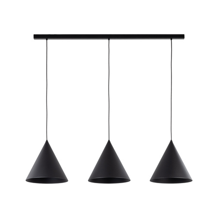 Lampa wisząca CONO Black 3xE27 L listwa