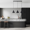 Lampa wisząca CONO Black 3xE27 L listwa