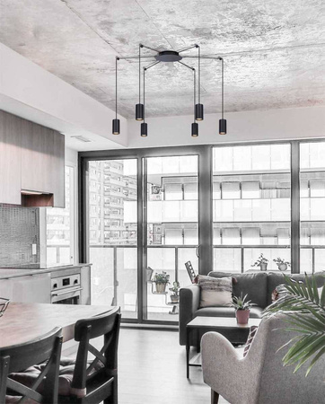 Lampa wisząca na sześć żarówek - pająk - K-4898 z serii PUERTO