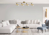 Lampa mosiądz ścienna/sufitowa listwa 4x15W Colly 94-01740