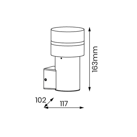 Kinkiet Ogrodowy Mia 1xE27 IP44