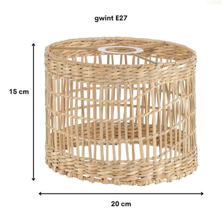 Klosz BOHO Africa trawa morska walec 20cm