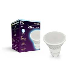 Żarówka LED GU10 7W zimna 6000K ceramika biała