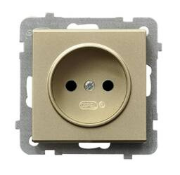 Gniazdo pojedyncze Ospel Sonata Szampański Złoty