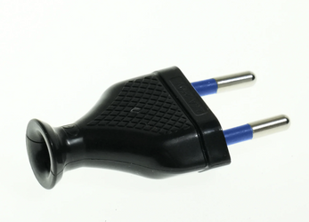 Wtyczka rozbieralna płaska 2,5A/250V czarna