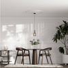 Lampa wisząca Tropea 1xE27 bursztynowa, średnia LP-2004/1P M AM