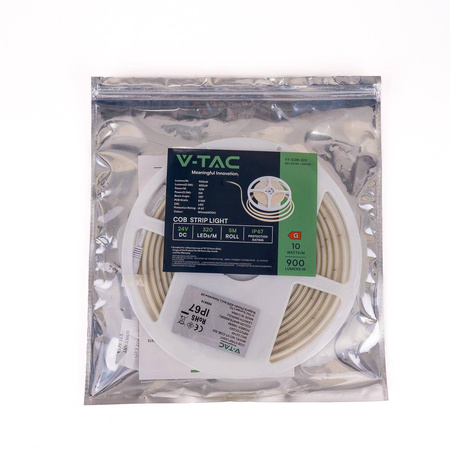 Taśma LED COB 320LED 24V IP67 10W/m kolor niebieski 5m