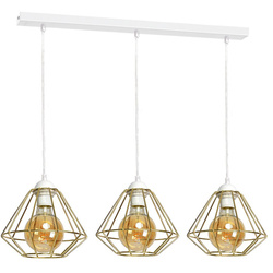 Lampa wisząca LUPO WHITE/GOLD 3xE27