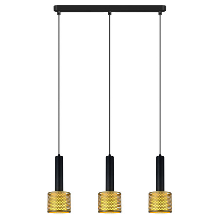 Lampa wisząca Amo czarno-złota 3xE27