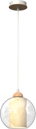 Lampa wisząca TELA 1xE27 fi20 szkło