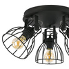Lampa sufitowa ALANO Black 3xE27 koło
