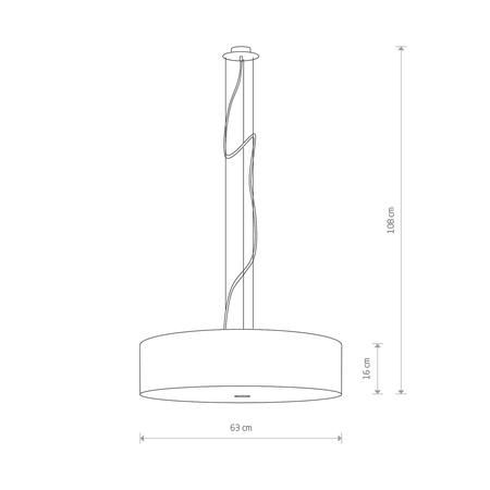 Nowodvorski Lampa wisząca biała VIVIANE