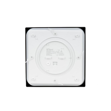 Plafon V-TAC 30W LED Kwadrat IP44 42x42cm Czarny VT-8630B-SQ 6500K 3000lm