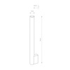 Nowodvorski Kinkiet ICE TUBE LED M 