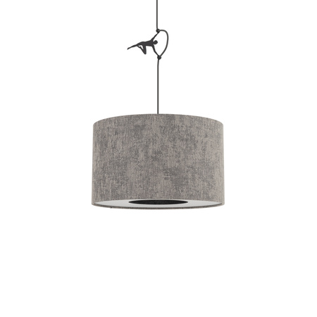 Lampa wisząca LAGO S szara tkanina 40cm Nowodvorski 11673