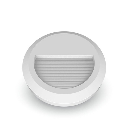 Oprawa Schodowa 2W LED V-TAC Biała Okrągła 230V IP65 VT-1142 4000K 80lm