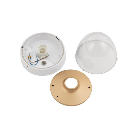 Nowodvorski Lampa sufitowa zewnętrzna biało złota NOOK 