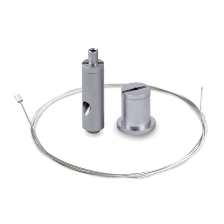 Kluś Zestaw mocowań RD-1, srebrny, mosiądz