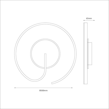 Lampa sufitowa LORENZO BLACK 22W LED