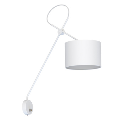 Nowodvorski Kinkiet regulowany z włącznikiem biały VIPER 