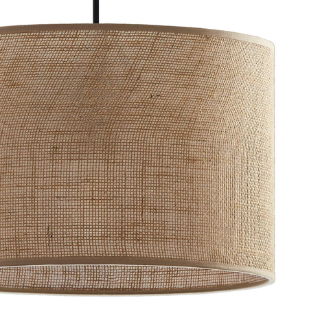 Nowoczesna lampa wisząca juta brązowa 3xE27
