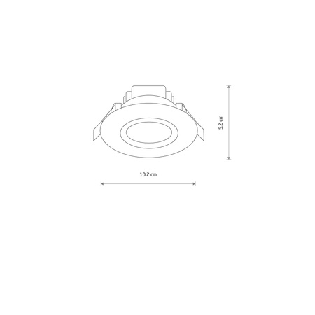 Nowodvorski Lampa punktowa podtynkowa HELIOS LED