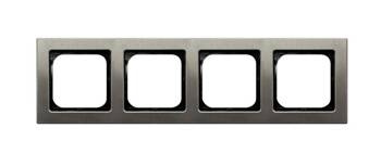 Ramka poczwórna stal inox Ospel