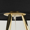 Lampa podłogowa UMBERTO Black/Gold 1xE27