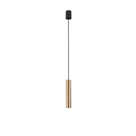 Nowodvorski Lampa wisząca czarna mosiądz BATON 