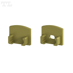 Komplet zaślepek bocznych GOLD P5-2, P18-3, GK18-3 do osłonki C1, C4 (1 szt. z otworem, 1 szt bez otworu) (nr kat 77052192)
