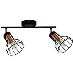 Lampa ruchoma ścienno-sufitowa SOFIA-2 czarna+miedź E14x2