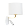 Kinkiet RICHI White/Gold 1xE27+1xG9