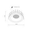 Tk Lighting NEXUS WHITE CCT 12W oczka podtynkowe