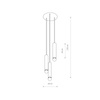 Nowodvorski Lampa wisząca czarna BATON