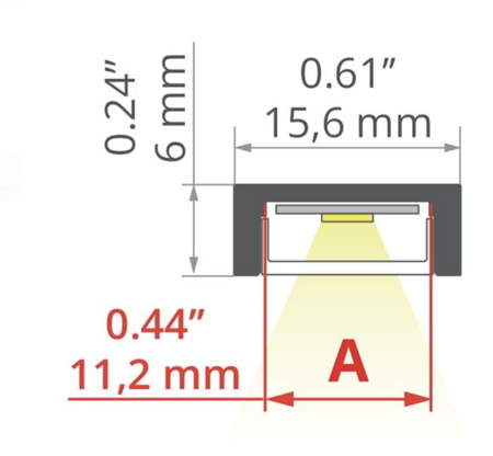 Profil aluminiowy do LED MICRO-PLUS Kluś biały 3m