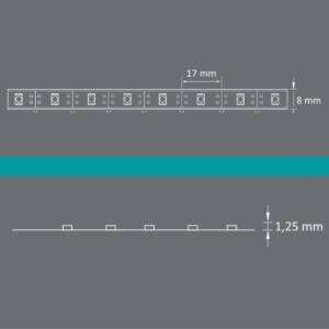 Taśma LED zasilana bateryjnie 3m z czujnikiem PIR 4000K IP20 + port USB