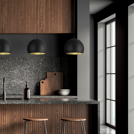 Lampa wisząca ZOE Black 1xE27 M